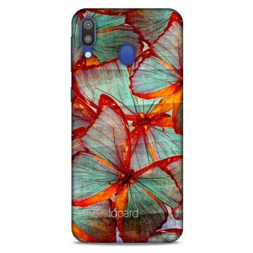Samsung Galaxy M20 Kılıf Kelebek Etkisi (31) TPU Kılıf Kırmızı Yeşil