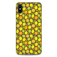 Frutix Turunç 01 Apple iPhone XS Max Kılıf Desenli Silikon