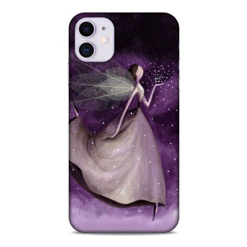 Y.Liva-2020 (Mor Peri) Apple Iphone 11 Kılıf Silikon Kapak Desenli