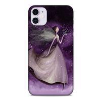 Y.Liva-2020 (Mor Peri) Apple Iphone 11 Kılıf Silikon Kapak Desenli