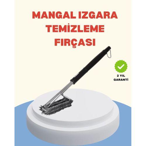 Uzun Saplı Izgara Temizleme Fırçası Çelik Telli