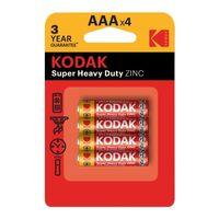 Kodak Çinko Karbon Blister İnce Pil 4lü AAA