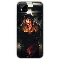 Realme C11 Kılıf HD Desen Baskılı Arka Kapak - V for Fire