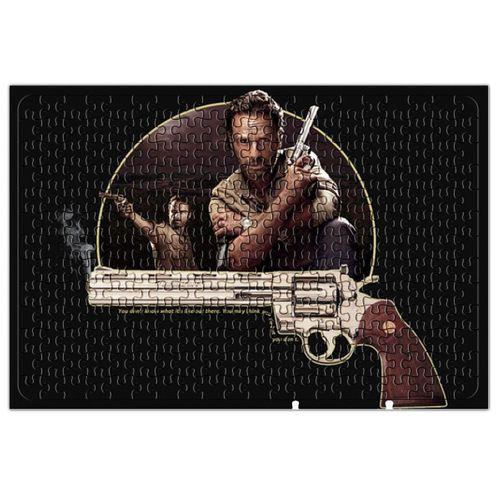The Walking Dead Rick Siyah Zemin Puzzle 240 Parça Yapboz