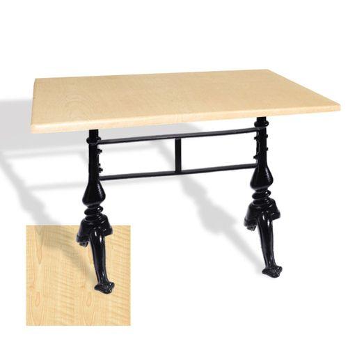 Dockers Çipa 3001 Döküm Ayak Masa 80x140 cm - (Werzalit, Wermodin ve Allzalit Tabla) - Akçaağaç