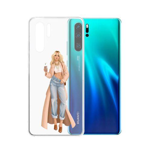 Huawei P30 Fashion Women Şeffaf Telefon Kılıfı