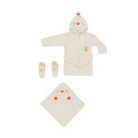 Bebitof Baby Bebitof Baby Civcivli Bornoz Seti 30038 Ekru