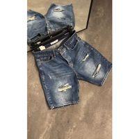 Erkek Yırtık Detaylı Kot Şort