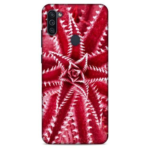 Lopard Samsung Galaxy M11 Uyumlu Kılıf Bahar (27) Tasarımlı Kılıf Kırmızı