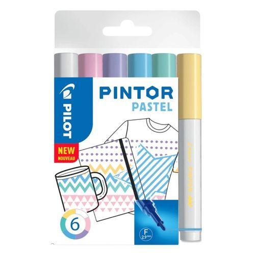 PILOT PİNTOR (F) YUVARLAK UÇ 6 RENK PASTEL RENKLER SET