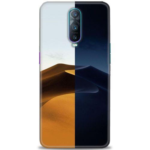 Oppo RX17 Pro Kılıf HD Baskılı Kılıf - Gece ve Gündüz + Tam Ekran Koruyucu