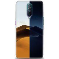 Oppo RX17 Pro Kılıf HD Baskılı Kılıf - Gece ve Gündüz + Tam Ekran Koruyucu