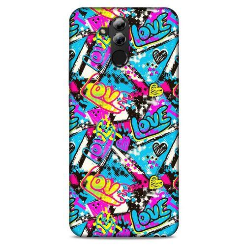 Graffitix (23) Desenli Silikon Kapak Huawei Mate 20 Lite Kılıf