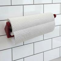 Kırmızı Peçete Tutucu Duvara Monte Pratik Kağıt Havlu Askısı