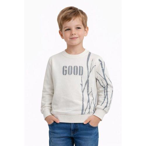Erkek Çocuk Önü Arkası Baskılı Sweatshirt BGL-ST05240
