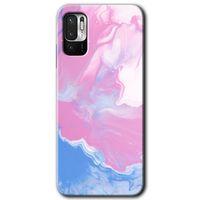 Poco M3 Pro Kılıf HD Desen Baskılı Arka Kapak - Liquid Lekeler Art + Kırılmaz Cam