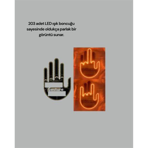 Yüksek Görünürlüklü Otomobil Jest Işığı – 3 Modlu Led Arka Cam Aksesuarı, Pratik Ve Eğlenceli