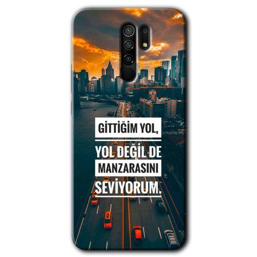 Potkal Hediye Fabrikası Xiaomi Redmi 9 Kılıf HD Desen Baskılı Arka Kapak - Manzara Seviyorum