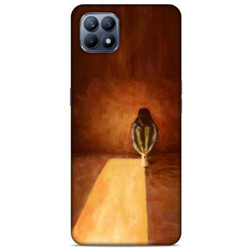 Huawei P40 Lite Kılıf Depresyon (47) Crystal Flex Kılıf Siyah Kırmızı