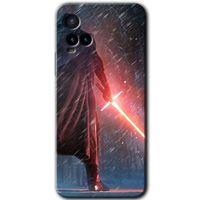 MRCİLETİSİM Vivo Y33s Kılıf HD Desen Baskılı Arka Kapak+Temperli Cam - Kylo Ren