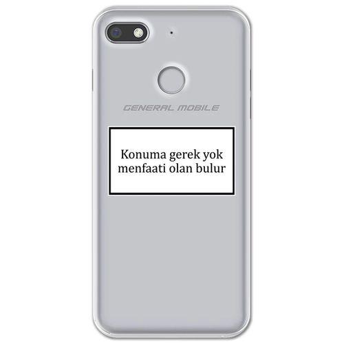 General Mobile GM 8 Go Kılıf HD Yazı Baskılı Silikon Arka Kapak - Yazı 6