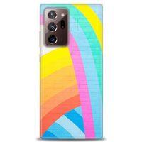 Samsung Galaxy Note 20 Ultra Kılıf HD Baskılı Kılıf - Renkli Duvar + Tam Ekran Koruyucu