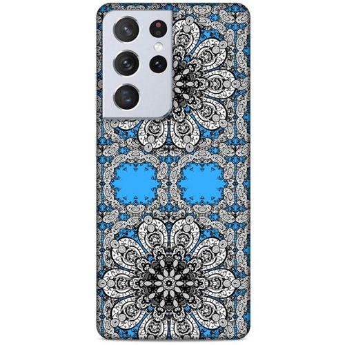 Samsung Galaxy S21 Ultra Uyumlu Kılıf Mavi Delisi (34) Slim Armor Kılıf Sanat