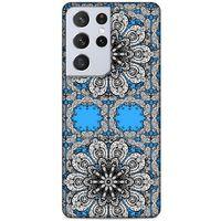Samsung Galaxy S21 Ultra Uyumlu Kılıf Mavi Delisi (34) Slim Armor Kılıf Sanat