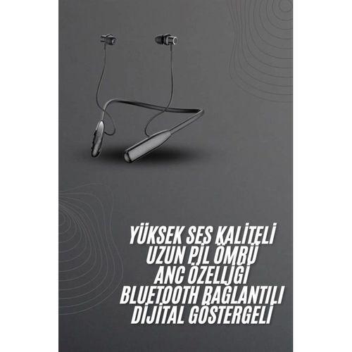 100 Saat Bluetooth Kulaklık Dijital Göstergeli Anc Özelliği Kablolu