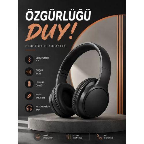 Kulak Üstü Bluetooth Kulaklık Ayarlanabiilir Uzun Pil Ömrü Kablosuz 5.0 Bluetooth