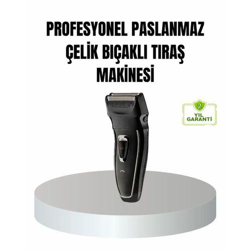Profesyonel Şarjlı Saç Ve Sakal Tıraş Makinesi – Çelik Bıçaklı, Ayarlanabilir Başlıklı, Kablosuz