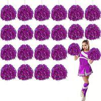 10 Çift ( 20 Adet ) Fuşya Renk 23 Nisan 19 Mayıs 29 Ekim Okul Gösteri Ponponları