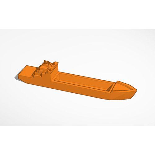 Açık Gövdeli Gemi Modeli – 3D Baskı Minyatür (Bu ürün Sadece Plastik parçadır - Almadan Önce Soru Sorabilirsiniz)