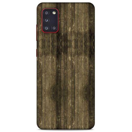 Lopard Samsung Galaxy A31 Uyumlu Kılıf Wood'X (20) Koruyucu Kılıf Desenli