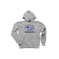 Subaru Logo Stars Gri Kapşonlu Sweatshirt Hoodie