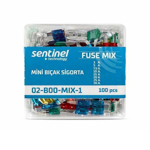 Karışık Mini Bıçak Sigorta Plastik Kutulu 100'lü Paket