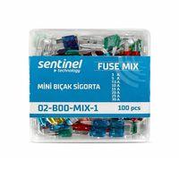 Karışık Mini Bıçak Sigorta Plastik Kutulu 100'lü Paket