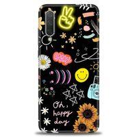 Xiaomi Mi 9 Lite Kılıf HD Baskılı Kılıf - Happy Day + Tam Ekran Koruyucu