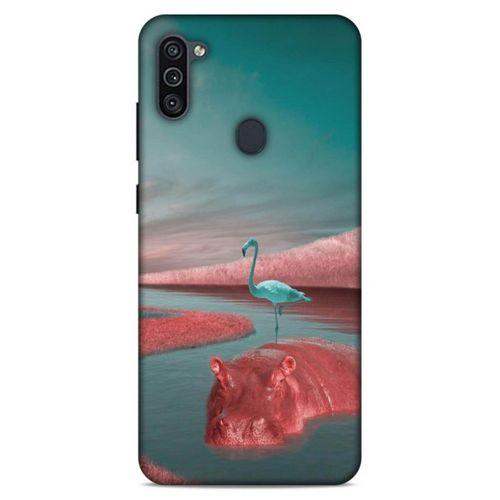 Lopard Samsung Galaxy M11 Uyumlu Kılıf Manipülasyon ☻ (21) Koruyucu Kapak Baskılı