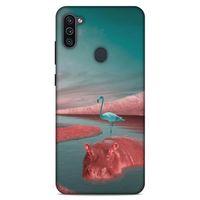 Lopard Samsung Galaxy M11 Uyumlu Kılıf Manipülasyon ☻ (21) Koruyucu Kapak Baskılı