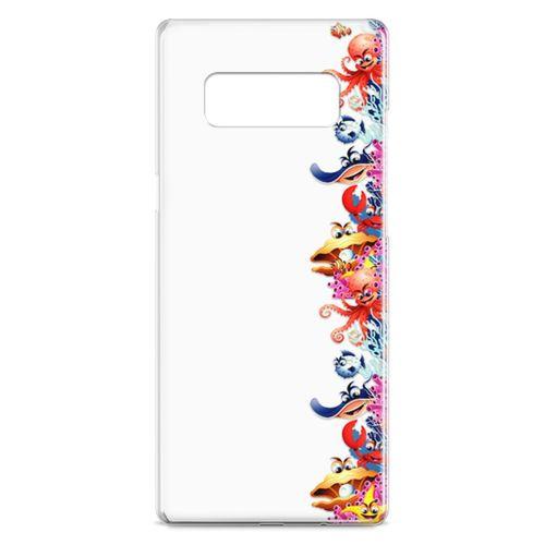 Samsung Galaxy Note 8 Kılıf Ahtapot Nemo Mercan Arka Kapak Koruma Desenli Full Koruyucu