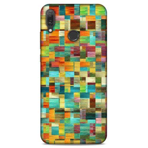 Lopard Huawei Y9 2019 Uyumlu Kılıf Soyut Sanat (50) Desenli Shockproof Kılıf