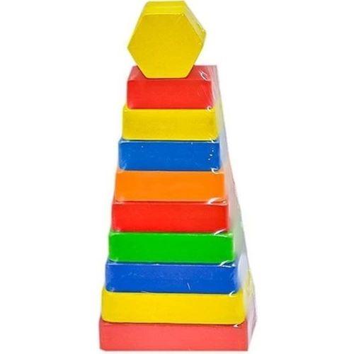 Eğitici Oyuncak  PlayWood Dikdörtgen Renkli Kule 393