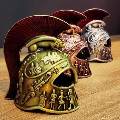 Metal Dekoratif Şövalye Miğferi