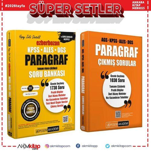 Pegem Akademi KPSS ALES DGS Ezberbozan Paragraf Soru ve Çıkmış Sorular Seti 2 Kitap