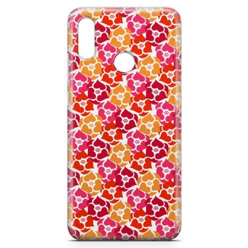 Huawei Y7 2019 Kılıf Sevimli Kalpler Arka Kapak Koruma Desenli Full Koruyucu