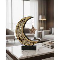 3d Hilal Yıldız Masa Üstü Dekor 23x23 Cm Ramazan Konsept Tasarım