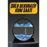 3d Led Işıklı Kum Saati Gece Lambası Hareketli Sulu Kum Saati Dekoratif