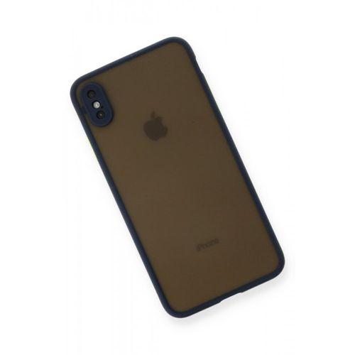 iPhone X Kılıf Montreal Silikon Kapak - Lacivert