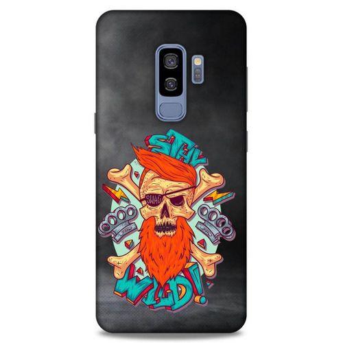 Lopard Samsung Galaxy S9 Plus Uyumlu Kılıf Tattoo's (33) Hybrid Kılıf Stay Wild